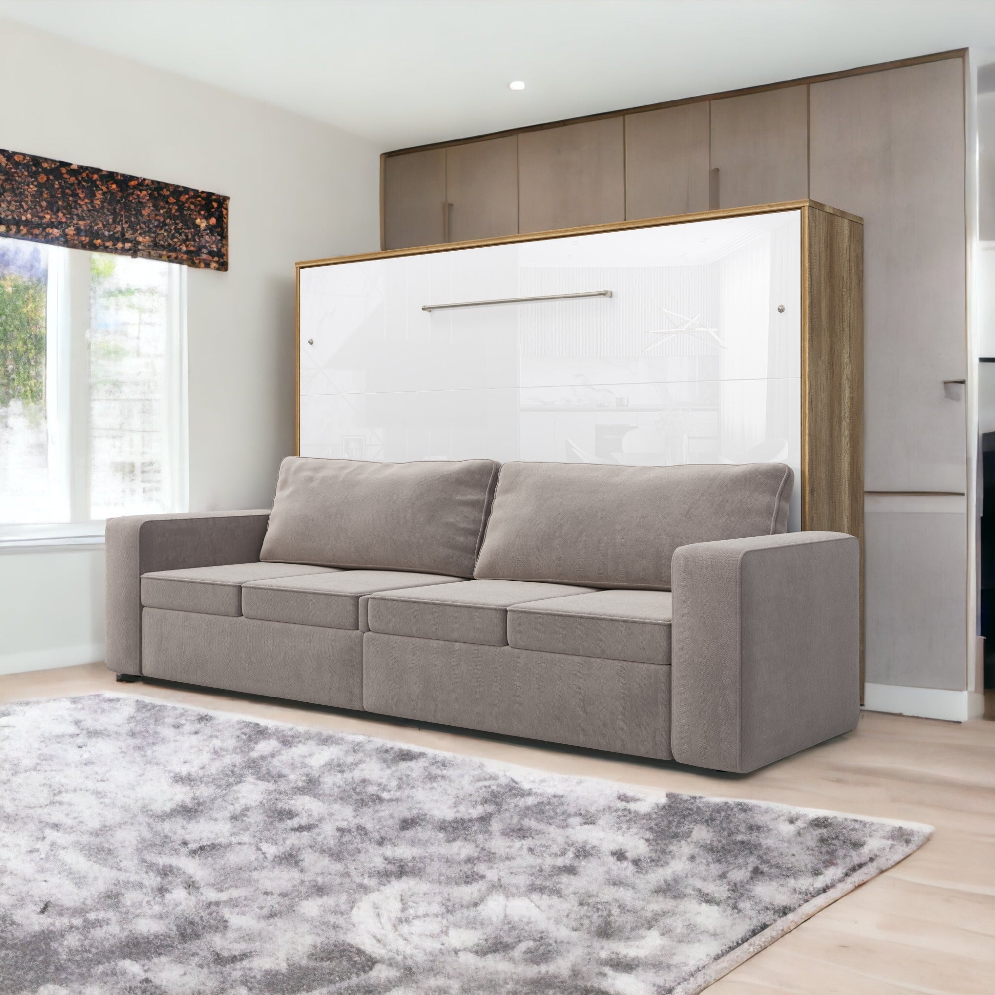 Horizontal Murphy bed INVENTO with a Sofa, European FULL XL – Simply ...