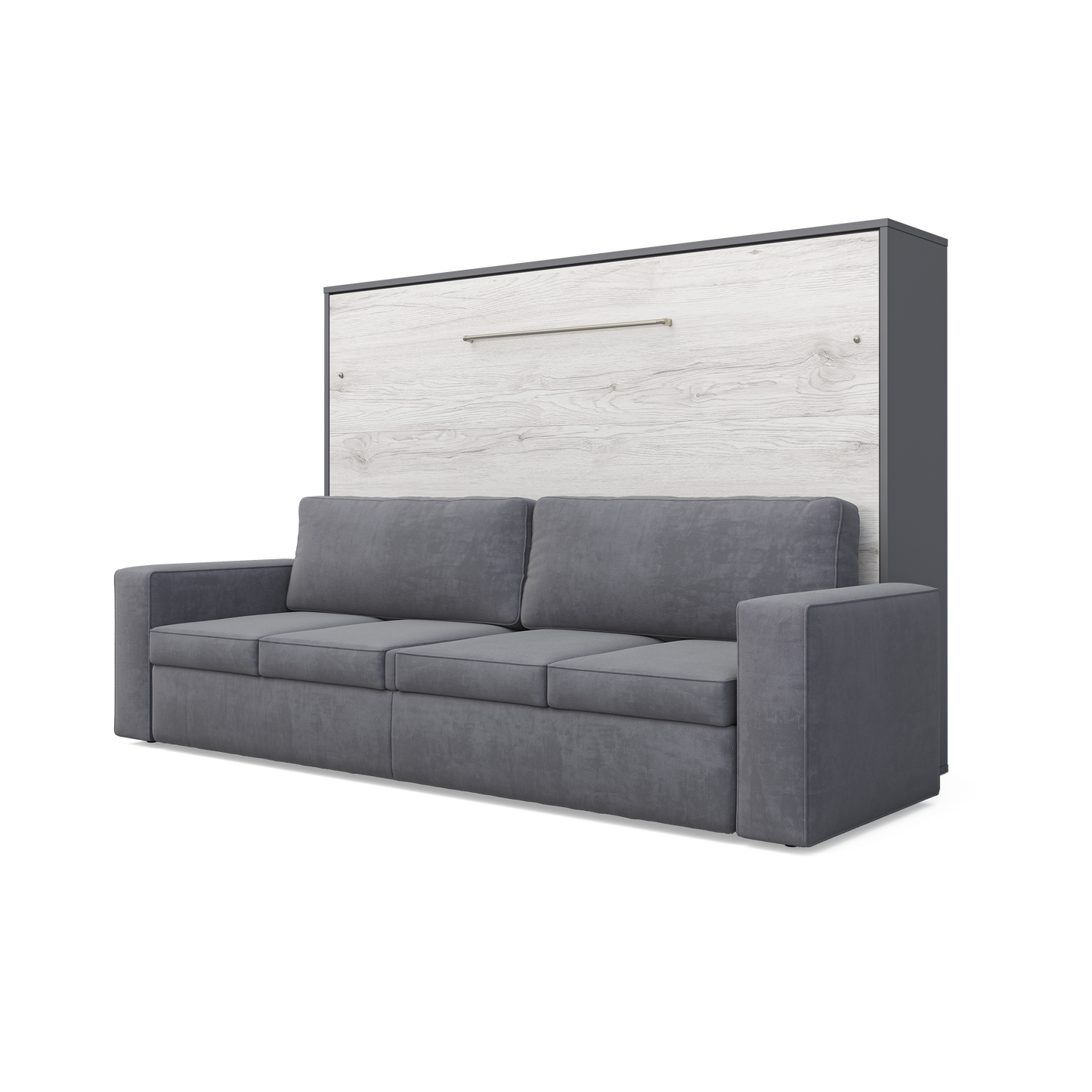 Horizontal Murphy bed INVENTO with a Sofa, European Queen