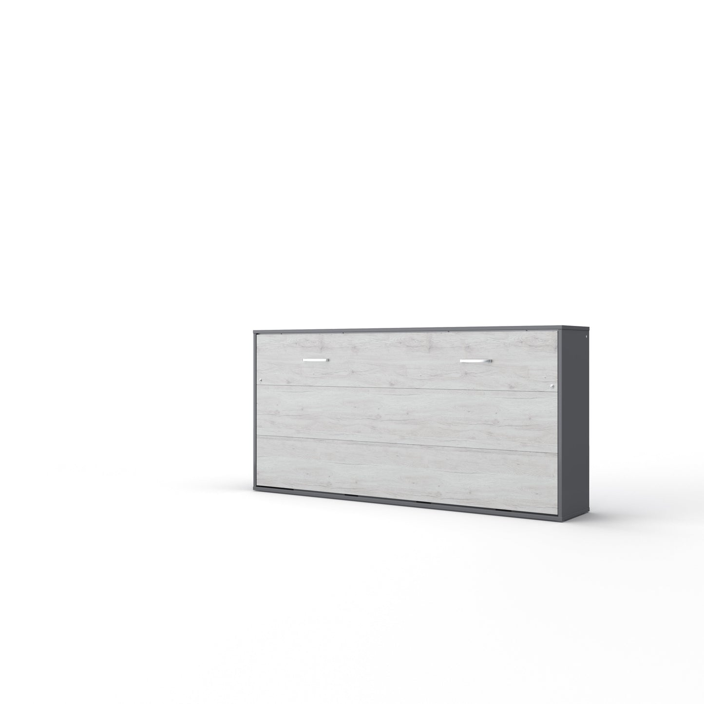 Horizontal European Twin size Murphy Bed INVENTO with mattress