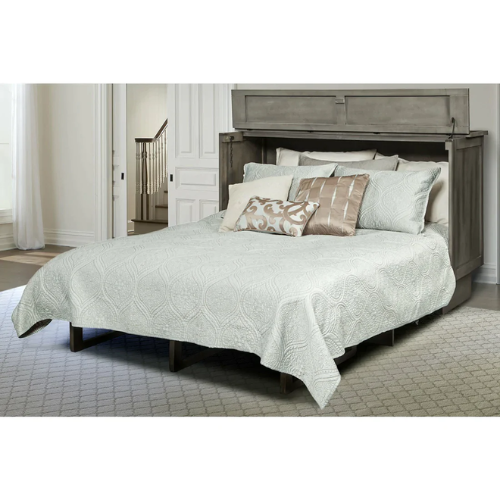 Creden-ZzZ Brussels Charcoal Queen Murphy Cabinet Bed