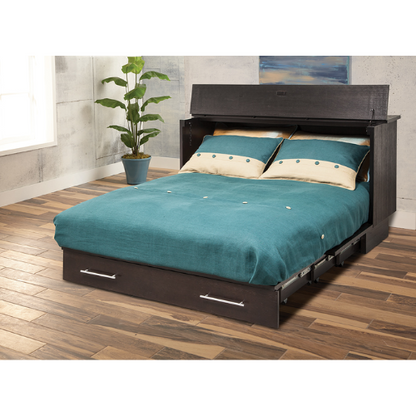 Creden-ZzZ Coffee/Espresso Murphy Cabinet Bed