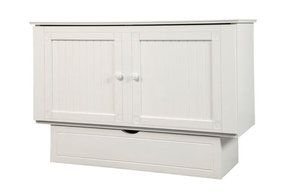 Creden-ZzZ Cottage Queen Size Murphy Cabinet Bed White