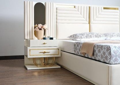 Marsel Storage Bed (Cream)