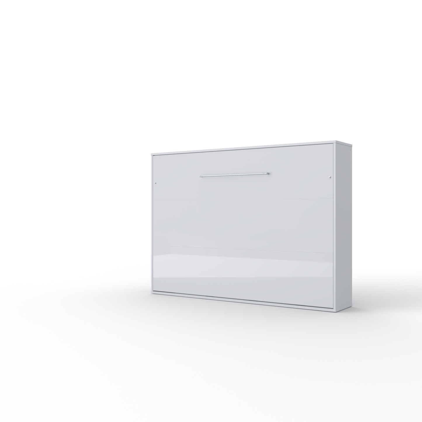 Horizontal European FULL XL Murphy bed with mattress and LED included Invento