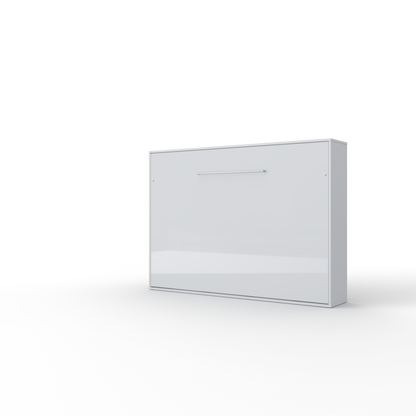 Horizontal European FULL XL Murphy bed with mattress and LED included Invento