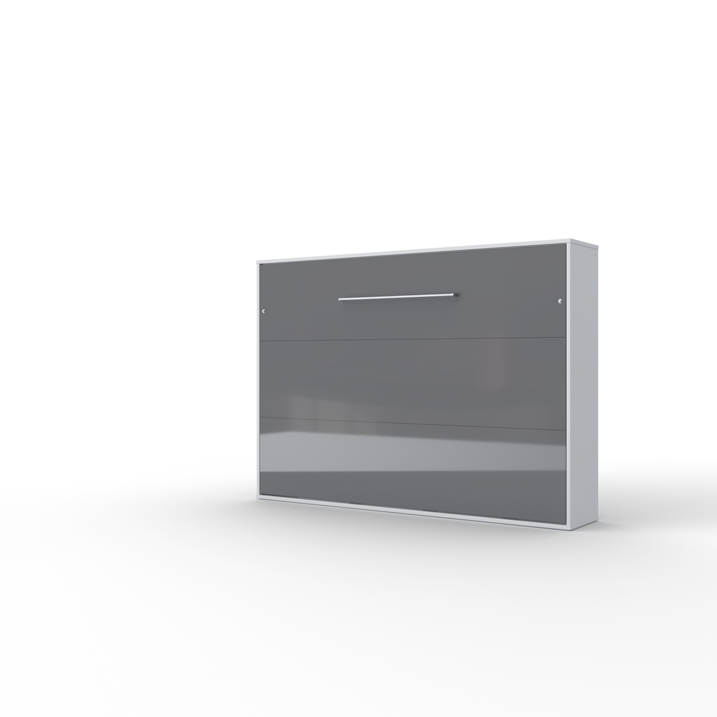 Horizontal European FULL XL Murphy bed with mattress and LED included Invento