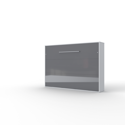 Horizontal European FULL XL Murphy bed with mattress and LED included Invento