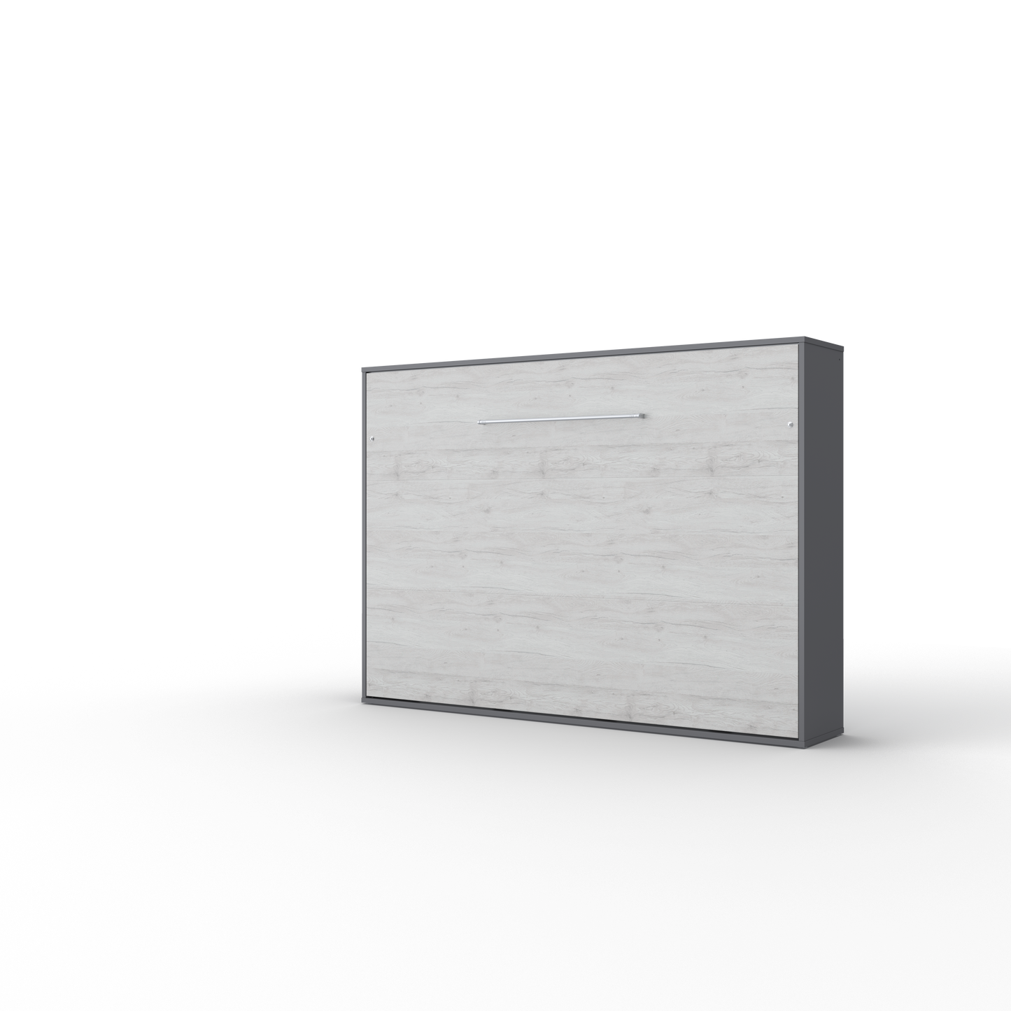 Horizontal European FULL XL Murphy bed with mattress and LED included Invento