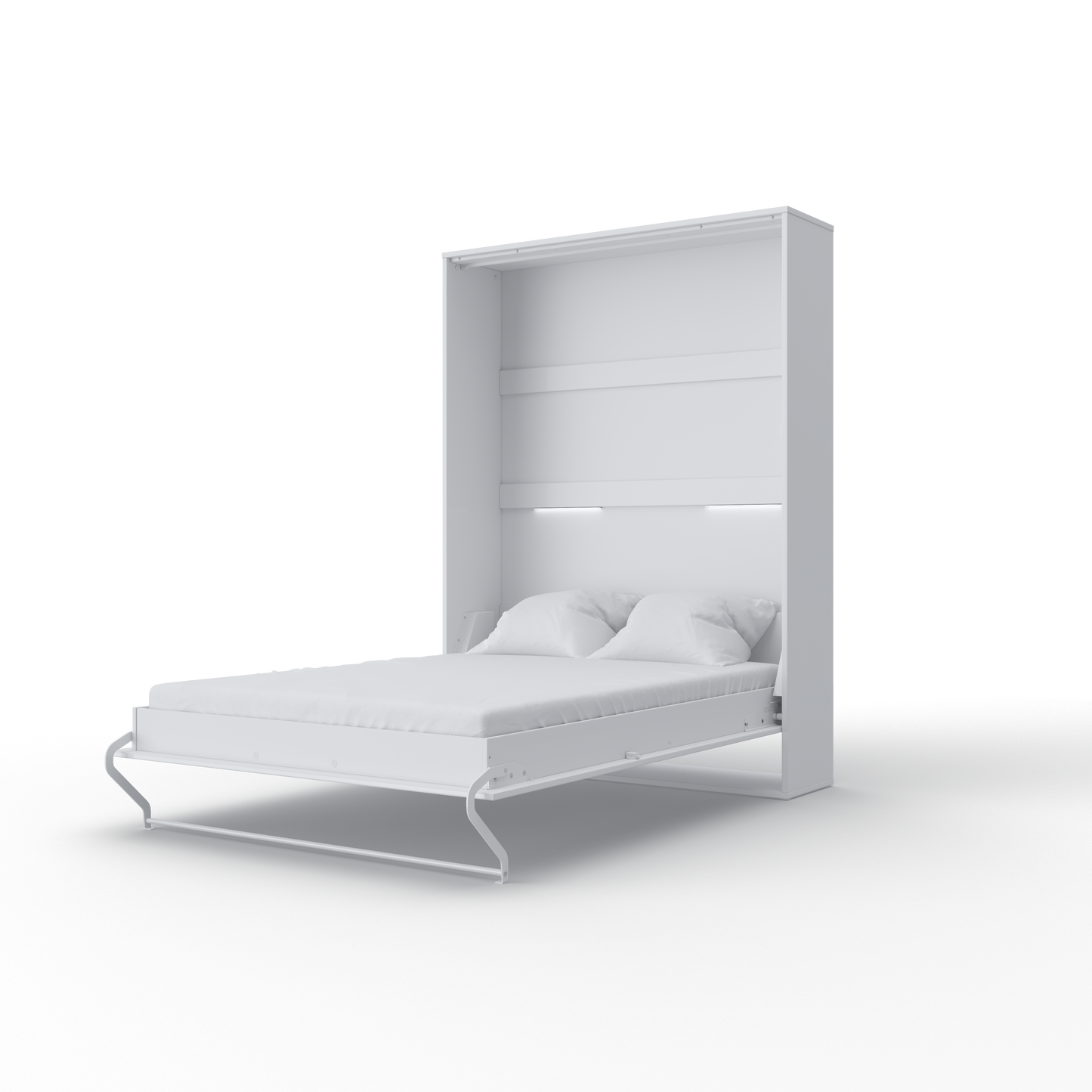 Vertical Murphy bed Invento European FULL XL with mattress and LED included