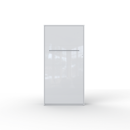 Vertical European TWIN size Murphy bed INVENTO with mattress, LED included