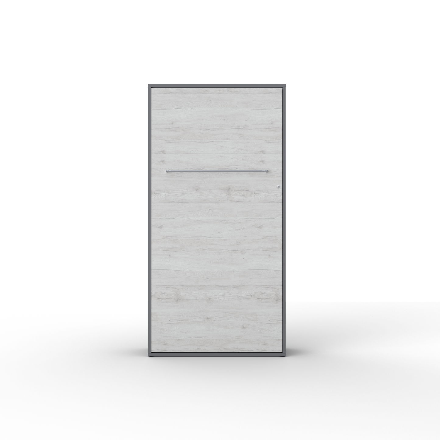 Vertical European TWIN size Murphy bed INVENTO with mattress, LED included