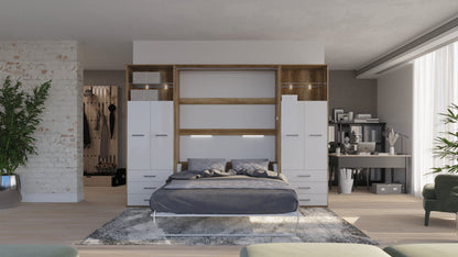 Vertical Murphy Bed Invento. European Queen + 2 cabinets
