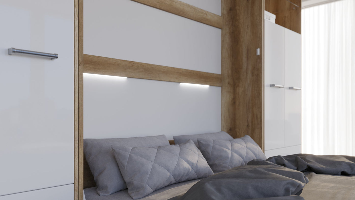 Vertical Murphy Bed Invento. European Queen + 2 cabinets