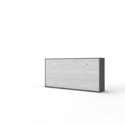Horizontal European Twin size Murphy Bed INVENTO with mattress