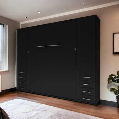 Vertical Queen Murphy Bed Invento , with 2 cabinets